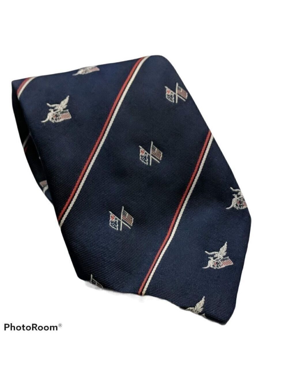 Tee Dee Blue American Flag Eagle Striped Patriotic